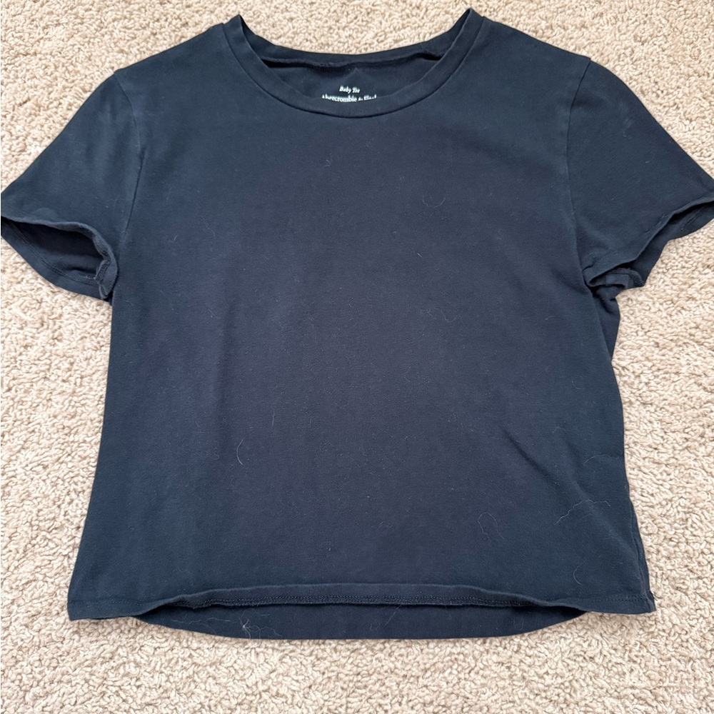Classic Black Crewneck Baby Tee
